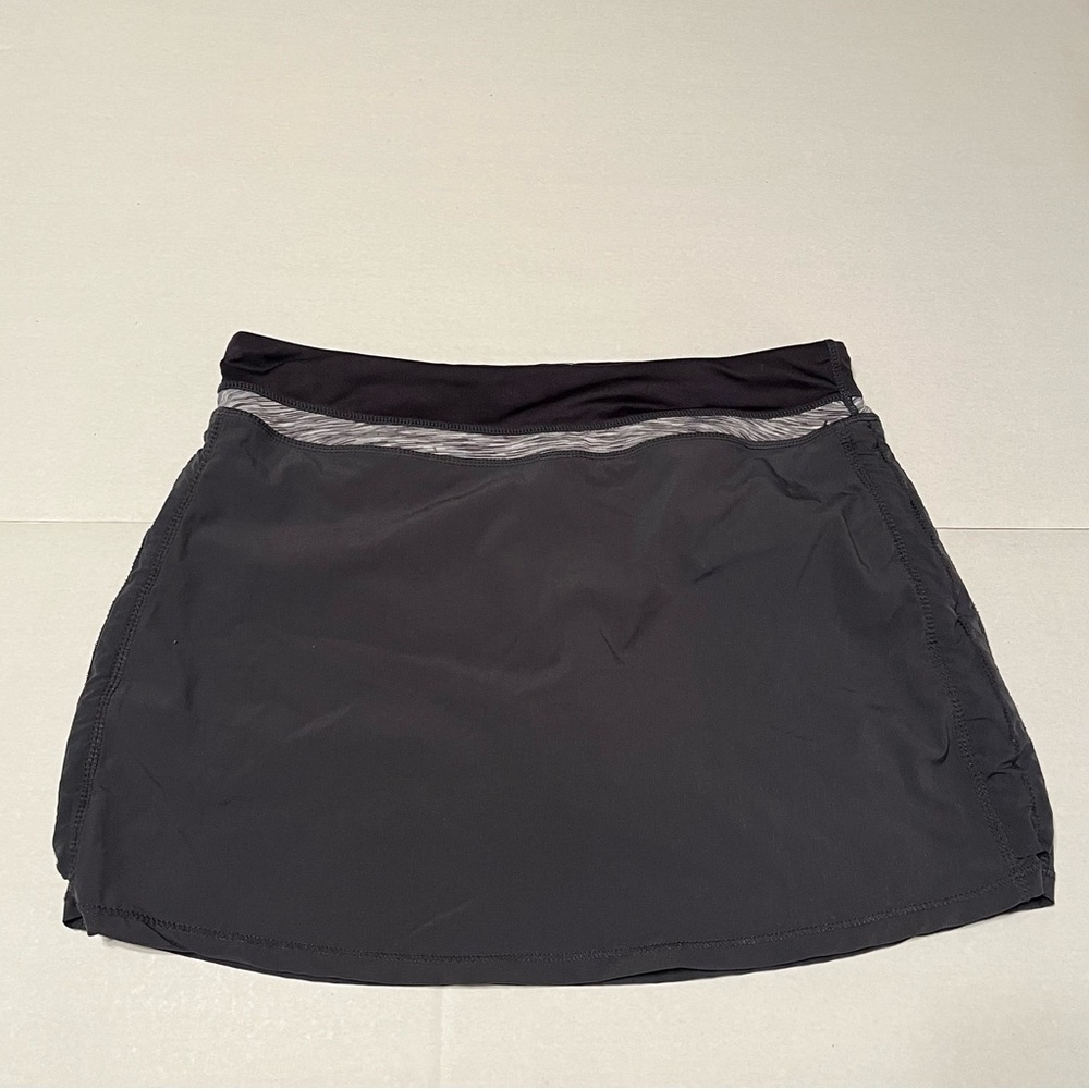 Tangerine Womens Size Small Grey Gray Athletic Skort Back Zip Pocket Golf Preppy